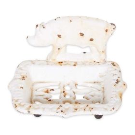 Accent Plus Cast Iron Soap Dish - Pig