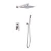 10 inch Shower Head Bathroom Luxury Rain Mixer Shower Complete Combo Set Wall Mounted