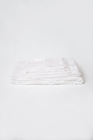 Omne Sleep 4-Piece White Bamboo Twin Hypoallergenic Sheet Set