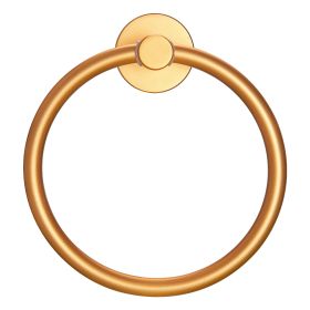 Towel Ring Golden Gold; Bath Hand Towel Ring Thicken Space Aluminum Round Towel Holder for Bathroom