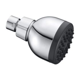 High Pressure Shower Head 3 Inches Anti-clog Fixed Showerhead Chrome with Adjustable Swivel Brass Ball Joint Chrome