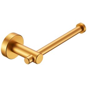 Toilet Paper Holder Brushed Gold Thicken Space Aluminum Toilet Roll Holder for Bathroom; Kitchen; Washroom Wall Mount