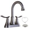 Bathroom Vanity Modern Trending 4" 2-Handle Centerset Basin Faucet