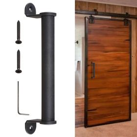 10 Steel Barn Door Handle/Black