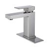 Bathroom Deck Mounted Brushed Nickel One Hole Faucet