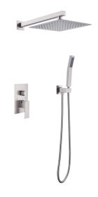 Silver thermostatic shower head