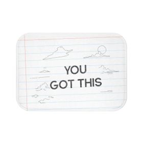 You Got This Pencil Font Bath Mat