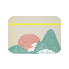 Landscape with Yellow Stripes Bath Mat Home Accents