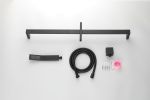 Shower System with Shower Head;  Hand Shower;  Slide Bar; ;  Shower Arm;  Hose;  Valve Trim;  and Lever Handles