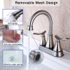 Bathroom Vanity Modern Trending 4" 2-Handle Centerset Basin Faucet