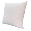 Hugo 20 x 20 Square Accent Throw Pillow; Embroidered Geometric Abstract Pattern; With Filler; White