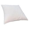 Hugo 20 x 20 Square Accent Throw Pillow; Embroidered Geometric Abstract Pattern; With Filler; White