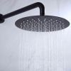 1.5 GPM 10 in. Wall Mounting Dual Shower Heads in Matte Black