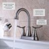 Bathroom Vanity Modern Trending 4" 2-Handle Centerset Basin Faucet