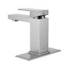 Bathroom Deck Mounted Brushed Nickel One Hole Faucet