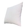 Hugo 20 x 20 Square Accent Throw Pillow; Embroidered Geometric Abstract Pattern; With Filler; White