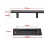 12 Steel Barn Door Handle Set/Black