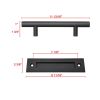 12 Steel Barn Door Handle Set/Black