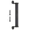 10 Steel Barn Door Handle/Black