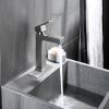 Bathroom Deck Mounted Brushed Nickel One Hole Faucet