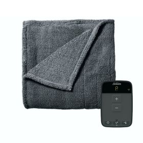 Sunbeam Full Size Electric Lofttec Heated Blanket in Slate with Wi-Fi Connection