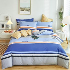 Cotton Single And Double Student Dormitory Three Piece Quilt Cover (Option: Versailles-Double Quilt Cover 220x 240cm)