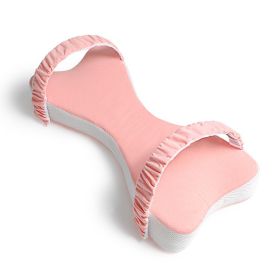 Dual-purpose Knee Pillow Sleep Footrest Cushion Pregnant Women Side Sleeping Memory Foam Leg Lock Pillow (Option: Pink-53 �� 23 �� 8cm)