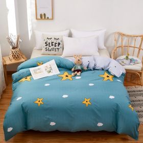 Quilt Cover Single Wholesale Pure Cotton Single Double Student Dormitory Three-piece Set (Option: Attach oneself to-Twin 4piece set180x220)