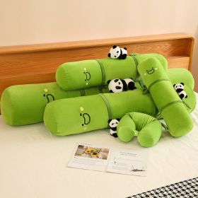 Bamboo Pipe Panda Home Long Cylinder Pillow Bedside Cushion Girls' Side Sleeping Leg Lock Pillow (Option: Bamboo Pipe Panda Pillow-105cm)