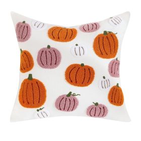 Pumpkin Embroidered Halloween Pillow Cover (Option: Pumpkin11-45 X45cm Pillow Cover)