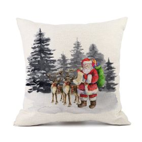 Christmas Combination Pillow Cover Home (Option: QJ18-45 X45cm Without Pillow)