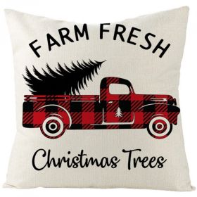 Christmas Fashion Simple Linen Printed Pillowcase (Option: JYM131 8-45x45cm)