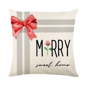 Modern Minimalist Christmas Pillow Cover (Option: QJ0721 1-45 X45cm Without Pillow)