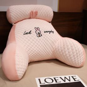 For Girls Sleeping Sofa Waist Support Dormitory (Option: Pink Rabbit Ice Bean Material-70x50cm)