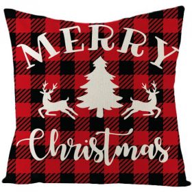 Christmas Fashion Simple Linen Printed Pillowcase (Option: JYM131 10-45x45cm)