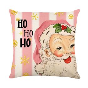 Christmas Combination Pillow Cover Home (Option: QJ8-45 X45cm Without Pillow)