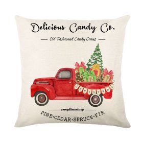 Christmas Combination Pillow Cover Home (Option: QJ1-45 X45cm Without Pillow)