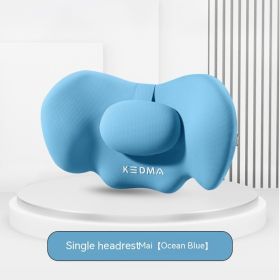 Car Memory Foam 3D Surround Neck Pillow (Option: Blue Headrest)