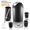 Bathroom Accessories Set 6 Pcs Bathroom Set Ensemble Complete Soap Dispenser Toothbrush Holder