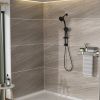 Multi Function Dual Shower Head - Shower System with 4.7" Rain Showerhead;  8-Function Hand Shower;  Adjustable Slide Bar