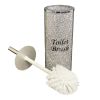 Ambrose Exquisite Glass Toilet Brush Holder in Gift Box (Includes Brush)