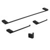 4 Piece Stainless Steel Bathroom Towel Rack Set Wall Mount