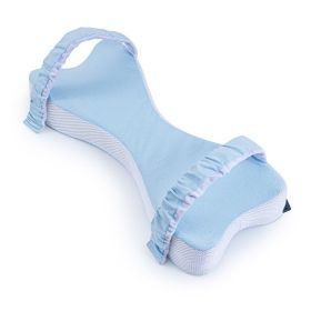 Dual-purpose Knee Pillow Sleep Footrest Cushion Pregnant Women Side Sleeping Memory Foam Leg Lock Pillow (Option: Light Blue-53 �� 23 �� 8cm)