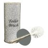 Ambrose Exquisite Glass Toilet Brush Holder in Gift Box (Includes Brush)