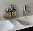 Ambrose Exquisite 3 Piece Square Soap Dispenser and Toothbrush Holder with Tray