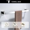 5 Pieces Bathroom Hardware Accessories Set Towel Bar Set Wall Mounted; Stainless Steel