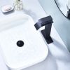 Waterfall Spout Bathroom Faucet; Single Handle Bathroom Vanity Sink Faucet