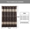 Muwago Waterproof Bathroom Curtain Seville Chocolate Printed Blackout Bathing Cover Mildew Shower Curtain For Shower Curtain