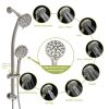 Multi Function Dual Shower Head - Shower System with 4.7" Rain Showerhead;  8-Function Hand Shower;  Adjustable Slide Bar