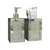 Ambrose Exquisite 2 Piece Square Soap Dispenser and Toothbrush Holder